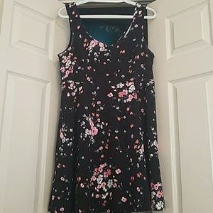 Black floral dress
